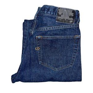 Vintage Guess Jeans Mens 34 30 Studded Straight Leg Dark Wash 5 Pocket Blue